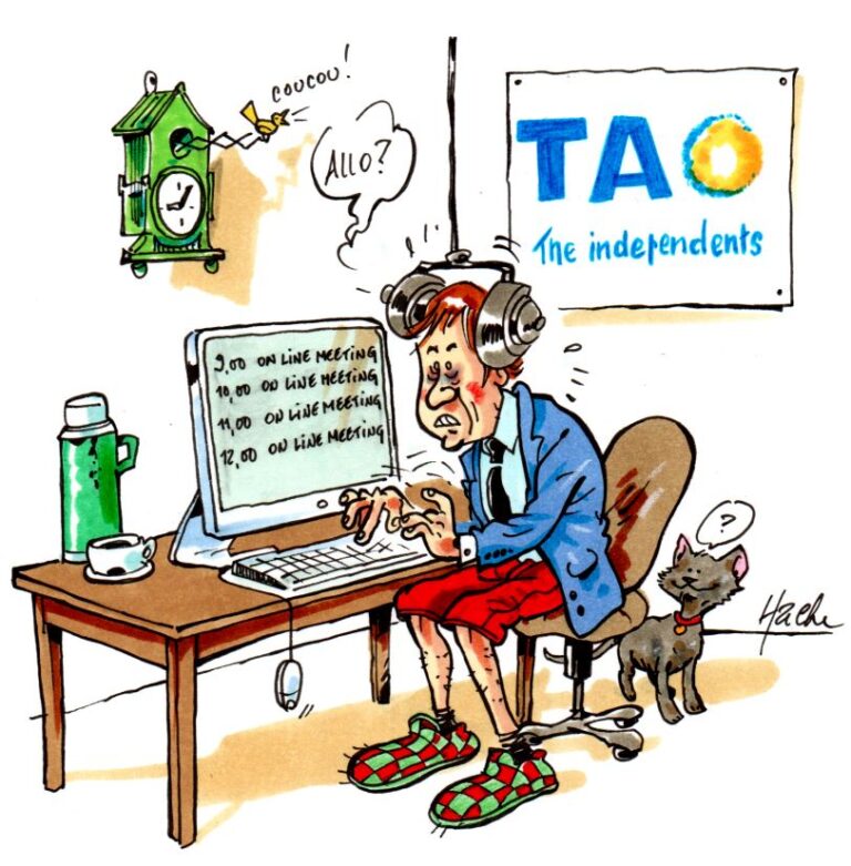 Illustration Videoconferences telework
